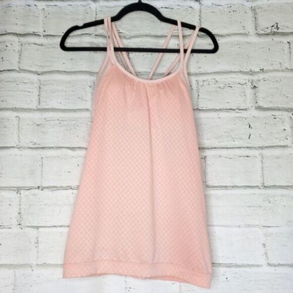 Athleta Hidden Agenda Built in Bra Pink Tank Top Small Style 138384 Athleisure - Picture 1 of 11